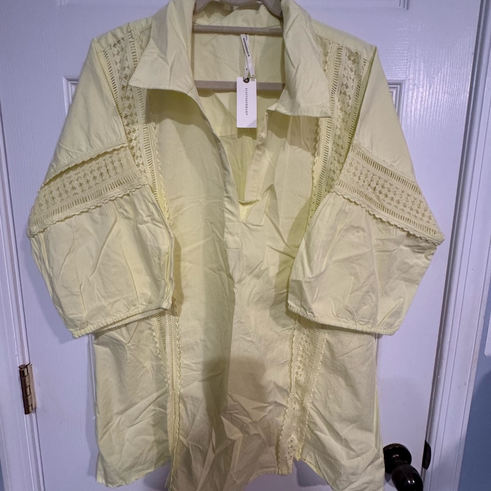 Anthropologie Puff Sleeve Lace Blouse - Picture 6 of 13
